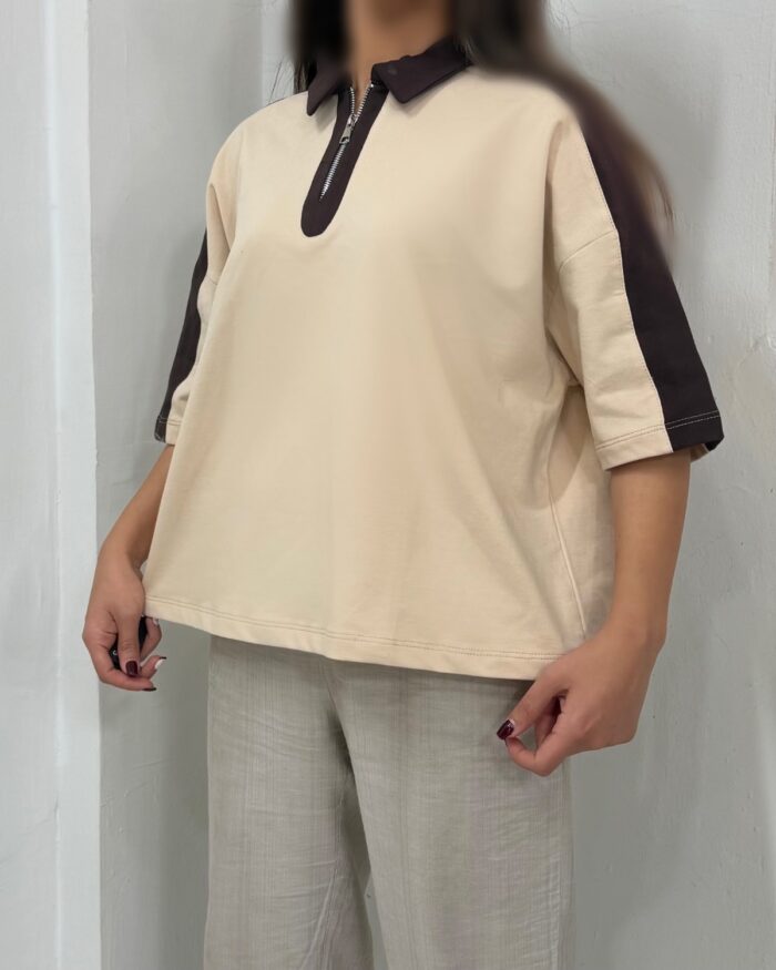 تیشرت نیم زیپ - Image 5