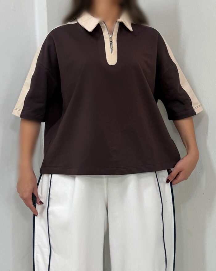 تیشرت نیم زیپ - Image 4