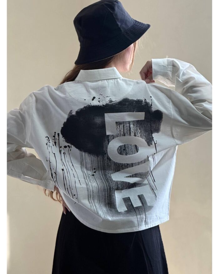 ست شومیز +شلوار love - Image 6